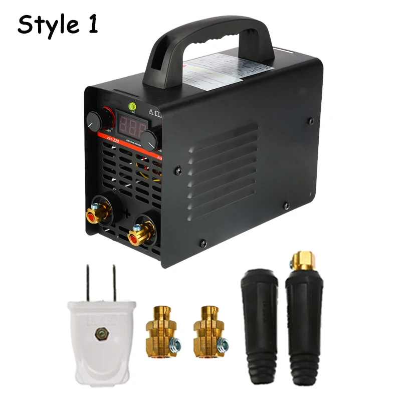 Style 1 4200 Вт ручной IGBT инвертор дуговой сварки сварочный аппарат цифровой дисплей мини портативный сварочный инструмент Регулируемый 220 В 20A-225A - Цвет: Style 1