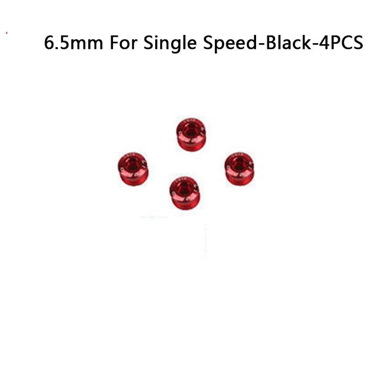 6.5mmSpd-Red-4PCS Litepro MTB велосипедная цепь болты двойной/трехскоростной диск односкоростной винты Золотой/Серебряный/фиолетовый/синий/красный/черный/зеленый - Цвет: 6.5mmSpd-Red-4PCS