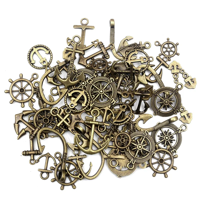 100 шт. смешанный цинковый сплав ювелирные аксессуары Поиск DIY металлический кулон