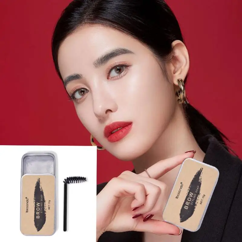 

Enhancer Eyebrow Makeup 3D Brows Setting Shaping Soap Cosmetics With Brush Colorless Waterproof Natural Makeup Lasting TSLM1