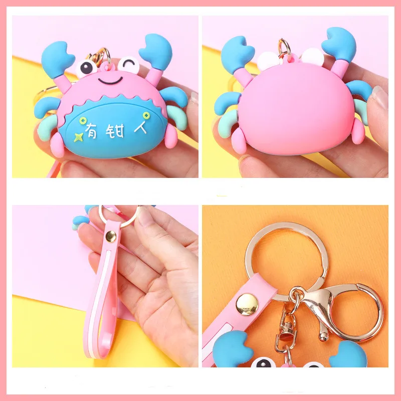 Новинка 2021 лидер продаж милый мультяшный брелок-краб забавные брелки для парных