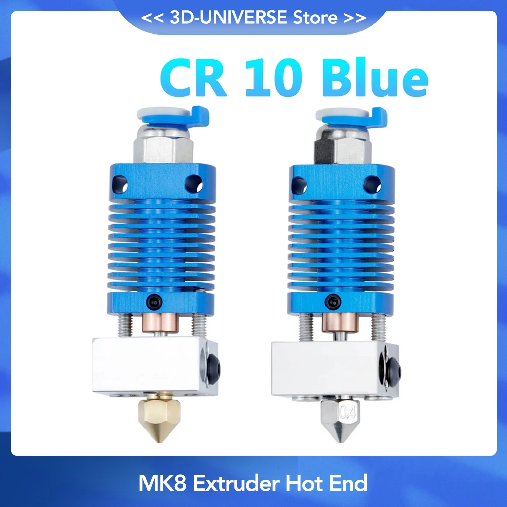 High quality MK8 assembly extruder hot end kit for Ender 3 CR10 printer 1.75 mm 0.4 mm nozzle heating block 3D printer parts High quality MK8 assembly extruder hot end kit for Ender 3 CR10 printer 1.75 mm 0.4 mm nozzle heating block 3D printer parts