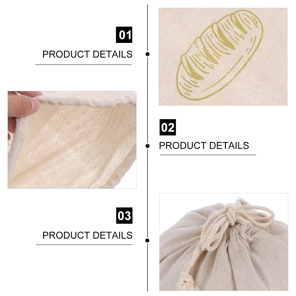 1 шт. белье хлебный мешок многоразовая сумка кисет домашний хлеб чехол для