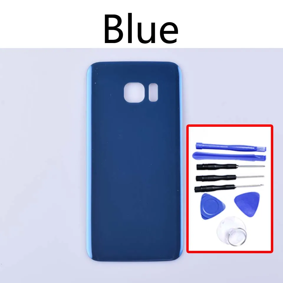 Blue-With tool S7Edge задняя крышка батарейного отсека для samsung Galaxy S7 Edge G935 G935F SM-G935F G935FD G935A задняя крышка батарейного отсека Замена дверного чехла - Цвет: Blue-With tool
