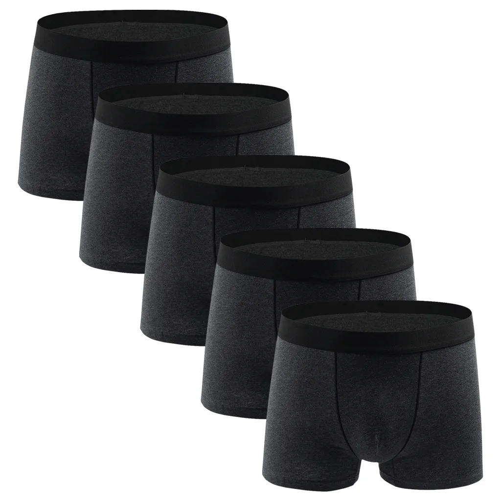 5 шт./комплект мужские трусы боксеры|Мужские боксеры| |