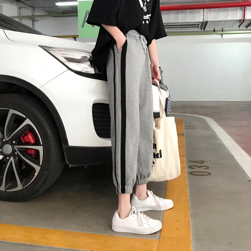 Женские брюки Новинка лета универсальные женские шаровары в Корейском стиле для