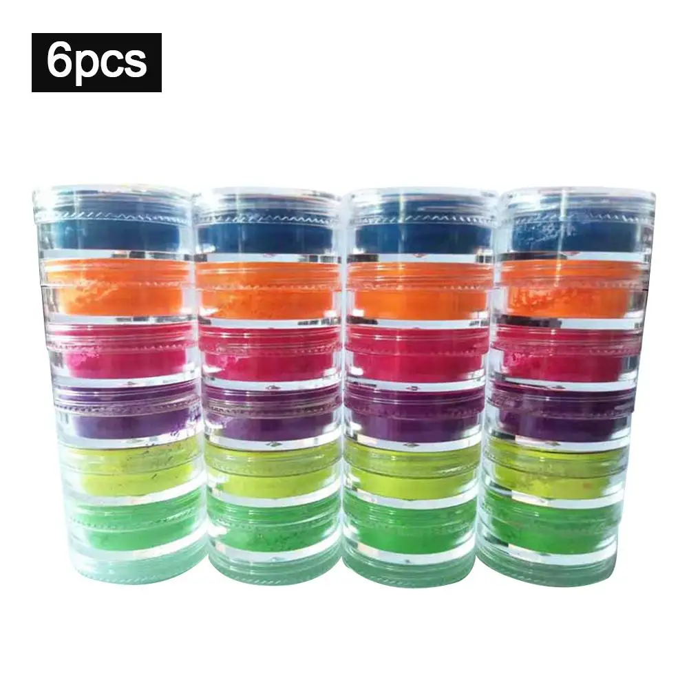 6 цветов блеск стойкая пудра мерцающий пигментированные тени для век матовый