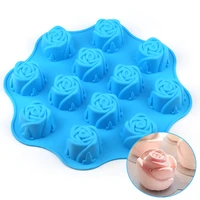 rose flower silicone molds cake candy chocolate sugar craft ice pastry baking tool mould soap mold cake decorator new 3d