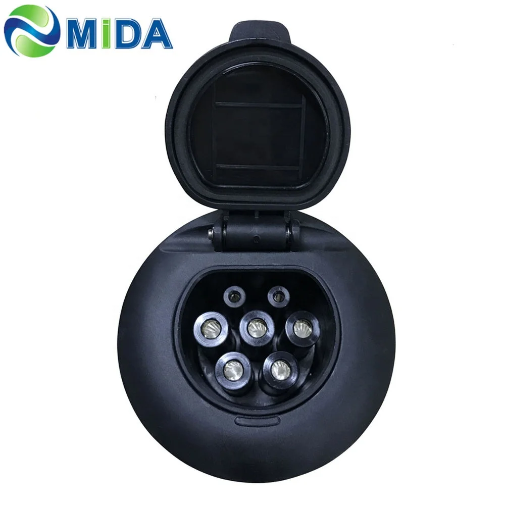 

32A IEC 62196-2 EV Socket 16A EVSE Charging Socket Outlet Type 2 Female EV Charging Station Car Charger Socket