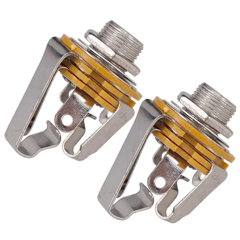 2pcs 14 zoll 635 mm stereo eingang jack stecker buchse für elektrische gitarre bass gitarre pickup ausgang jack gitarre teile free global shi
