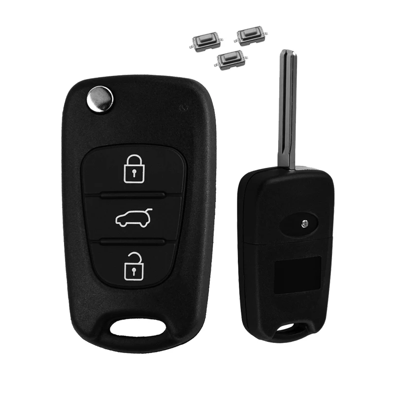 OkeyTech для Kia Rio 3 Sportage K2 K3 K5 Seat Cerato Чехлы Чехол Флип Заготовка ключа замка зажигания автомобиля Замена ключей для hyundai I30 2010
