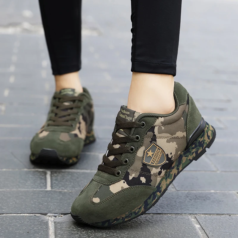 

Canvas Camouflage Shoes Women Fashion Sneakers SIze 35-44 Men Casual Shoes Breathable Sport Women Trainers Flat Lover Shoes