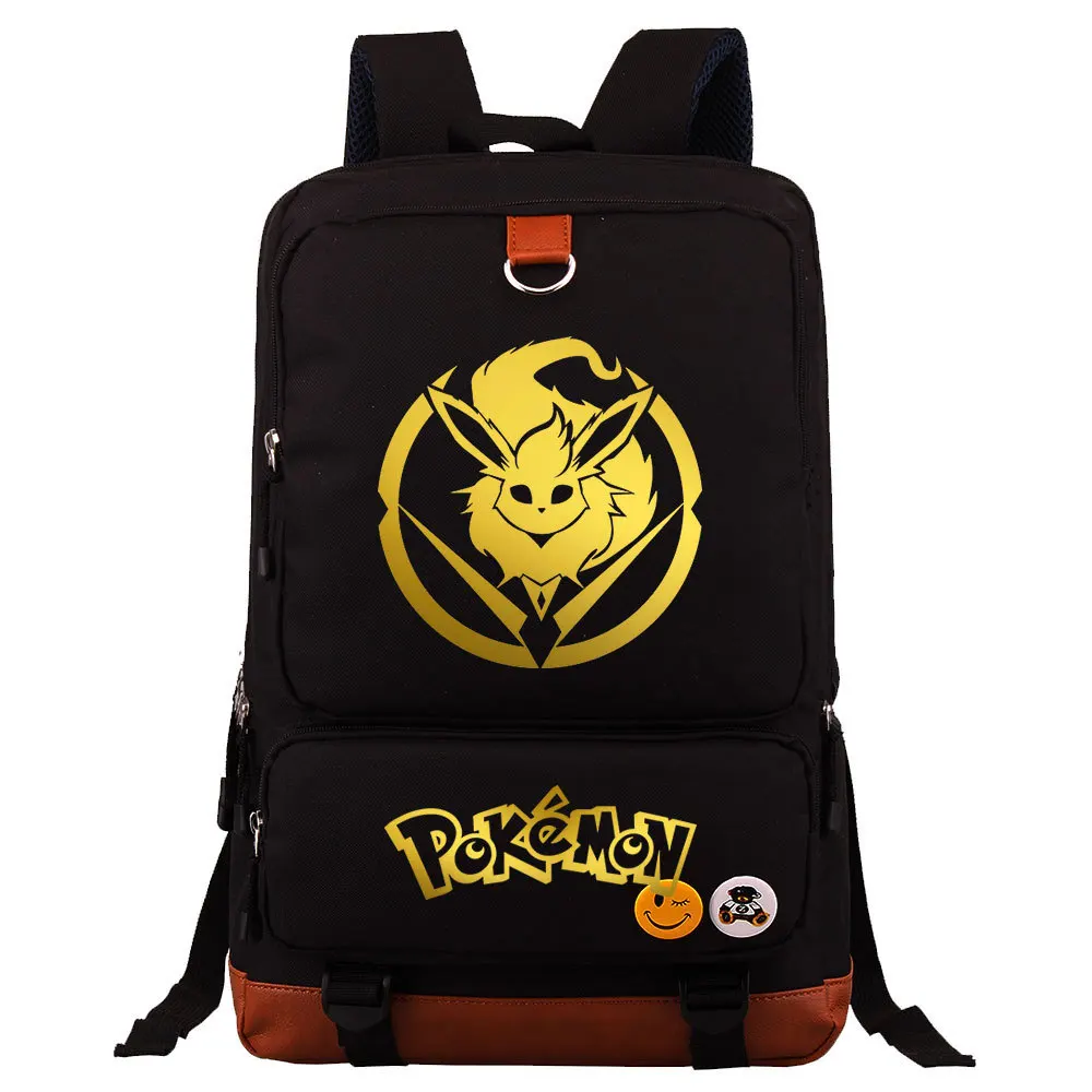 

Pokemon Anime Golden New Product Popular Youth Student School Bag Large Capacity Travel Bag Student Men and Women Backpack
