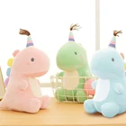 Детские плюшевые животные, мягкие игрушки динозавров, очаровательные детские плюшевые игрушки, мягкие очаровательные Куклы-животные (розовый, синий, зеленый)