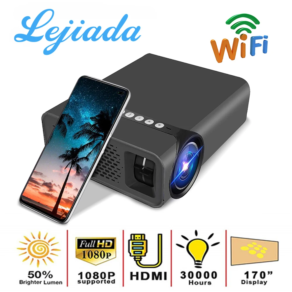 LEJIADA YG530 светодиодный мобильный телефон с помощью USB HDMI HD 1080P для дома Театр