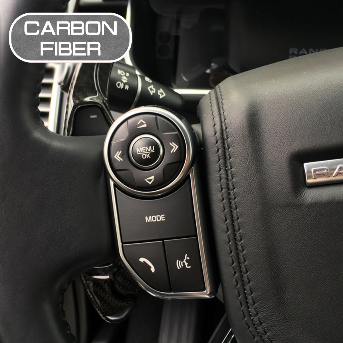 

Углеродное волокно, Автомобильный руль, расширенное весло для Land Rover Range Rover Discovery Jaguar XF XJ Shifters, чехлы, автомобильные наклейки