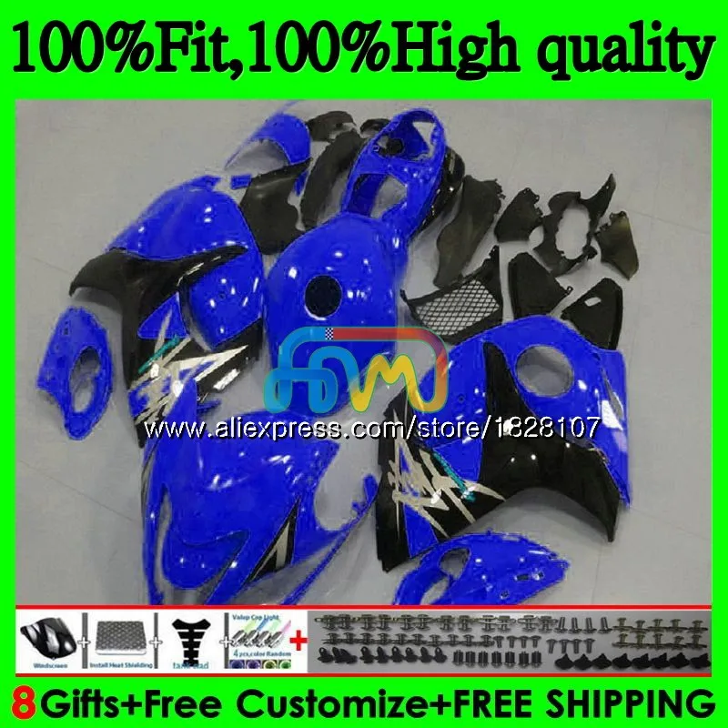 

Injection For SUZUKI Hayabusa GSXR 1300 GSXR1300 08 Blue black 13 14 15 16 57BS.67 GSX-R1300 2008 2013 2014 2015 2016 Fairing