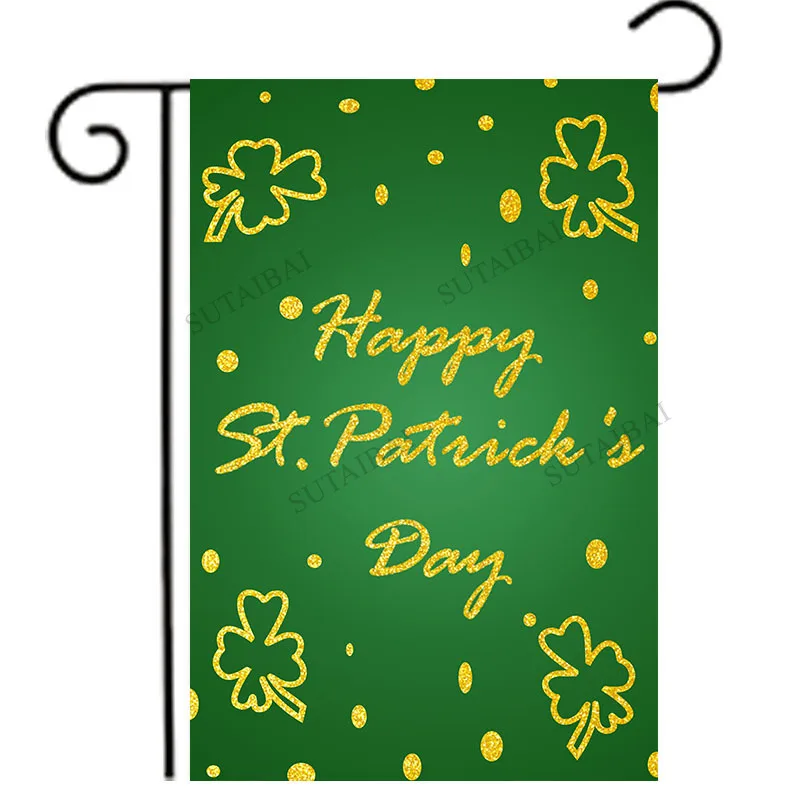 

Background for Photography St. Patricks Day Party Banner Green Shamrock Beer Backdrop Photo Studio Children Photophone Photocall