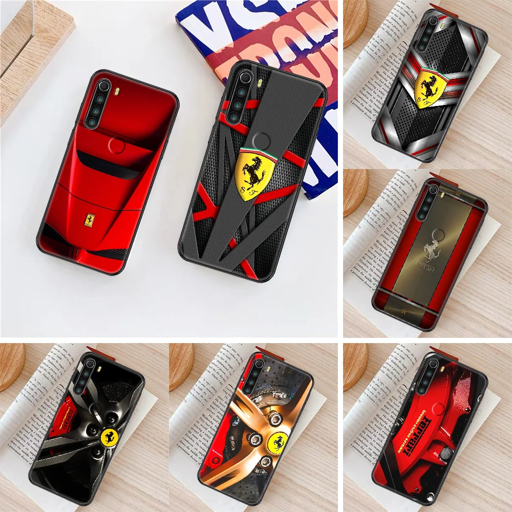 

Ferraris Car Phone case For Xiaomi Redmi Note 7 7A 8 8T 9 9A 9S 10 K30 Pro Ultra black tpu hoesjes art Etui soft bumper painting