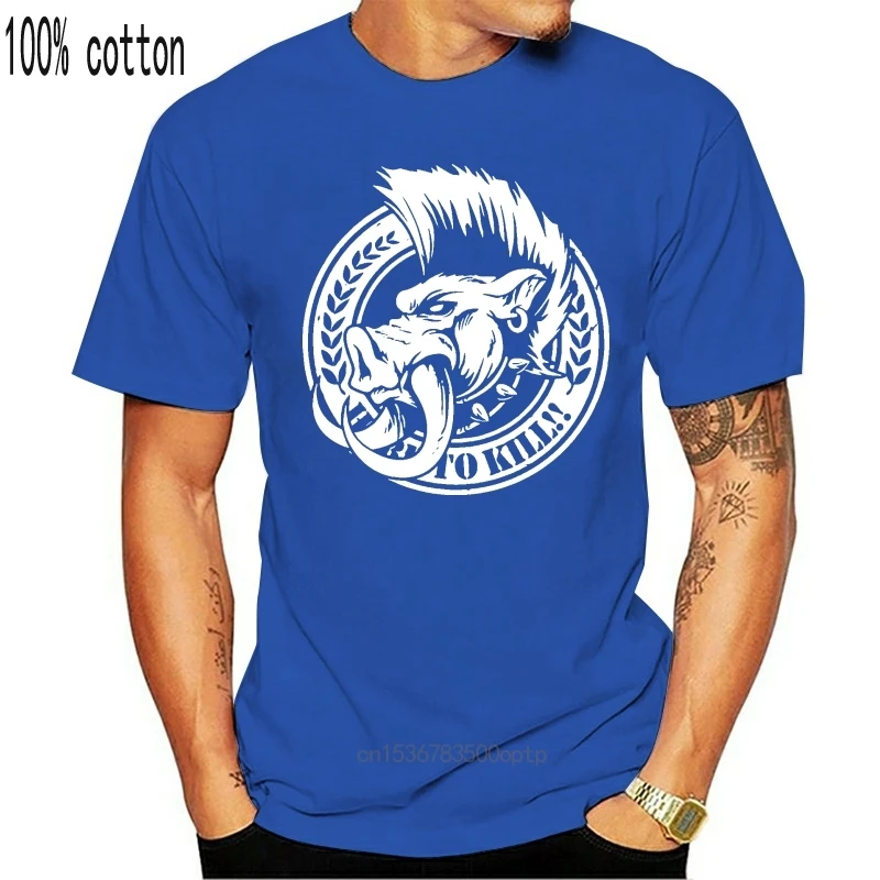 

Men tshirt wild boar Badges T Shirt Printed T-Shirt tees top