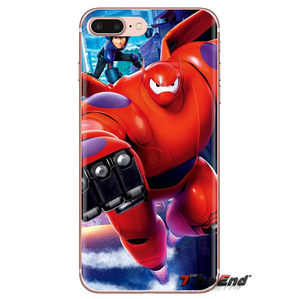 ТПУ чехлы накладки Японии с буквенным принтом Большой Герой 6 Летающий баймакс