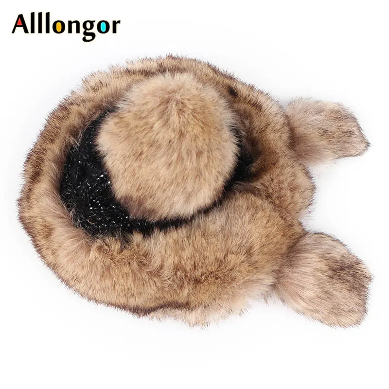 Зимняя теплая женская шапка 2020 принцессы вязаная с помпоном из искусственного