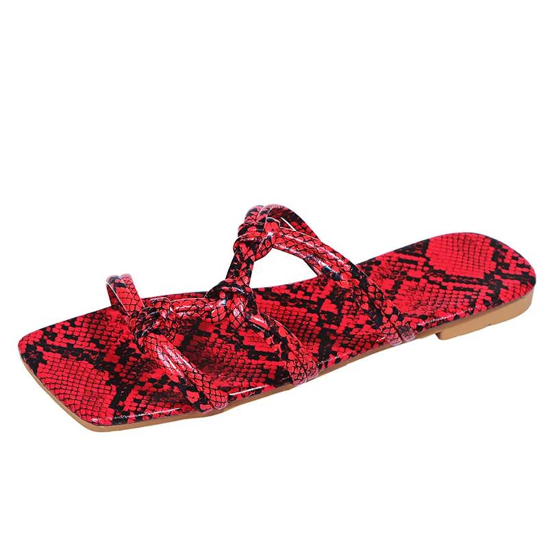 

Casual Sandals Women Flat Sandals Square Toe Open Toe Summer Women Shoes Fashion Strap Combination Women's Slippers 2021 New