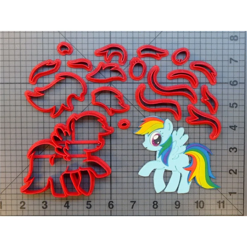Животные Мультяшные персонажи кекс Топ режущие инструменты Радуга Сумерки пони