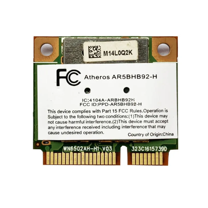 Беспроводная мини-карта N PCIe Atheros серия AR9280 DV7 300Mpbs 802.11a/b/g/n двойная 2 4/5 ГГц 2x2 MIMO |