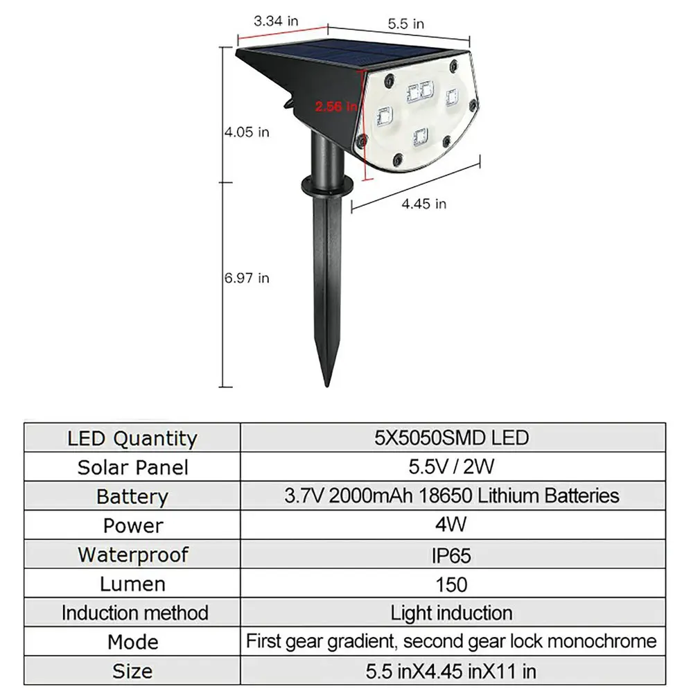 

2Pcs 12LED Wireless Outdoor Solar Landscape Light IP65 Waterproof Solar Wall Light Outdoor Garden Solar LED Lawn Decor Lamp