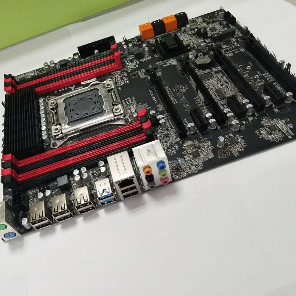 Runing X79 LGA2011 материнская плата с 8 слотами DDR3 DIMMs скидка X79 материнская плата с mSATA портом SATA3.0 портами PCI-E x16 слотами