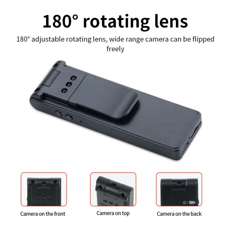 1080P HD носимый корпус микро-камера на клипсе мини-камера маленькая ручка