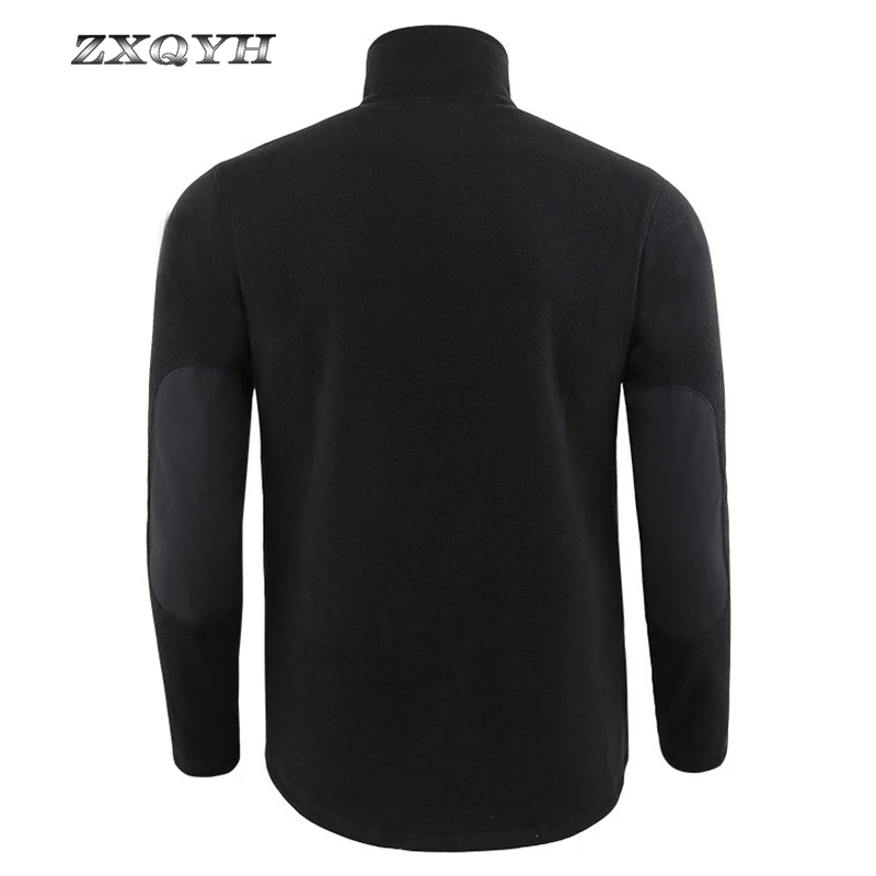 Зимние флисовые Футболки с длинным рукавом теплые футболки подкладкой для пеших