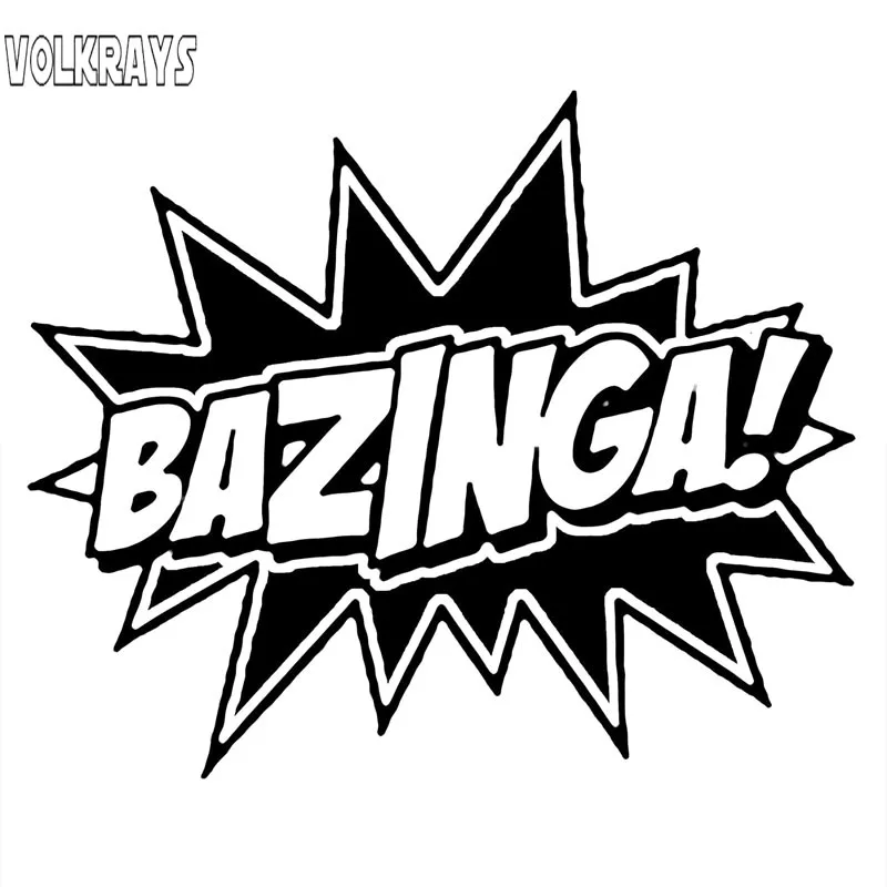 Оригинальные автомобильные наклейки Volkrays Bazinga! Аксессуары для теории Большого