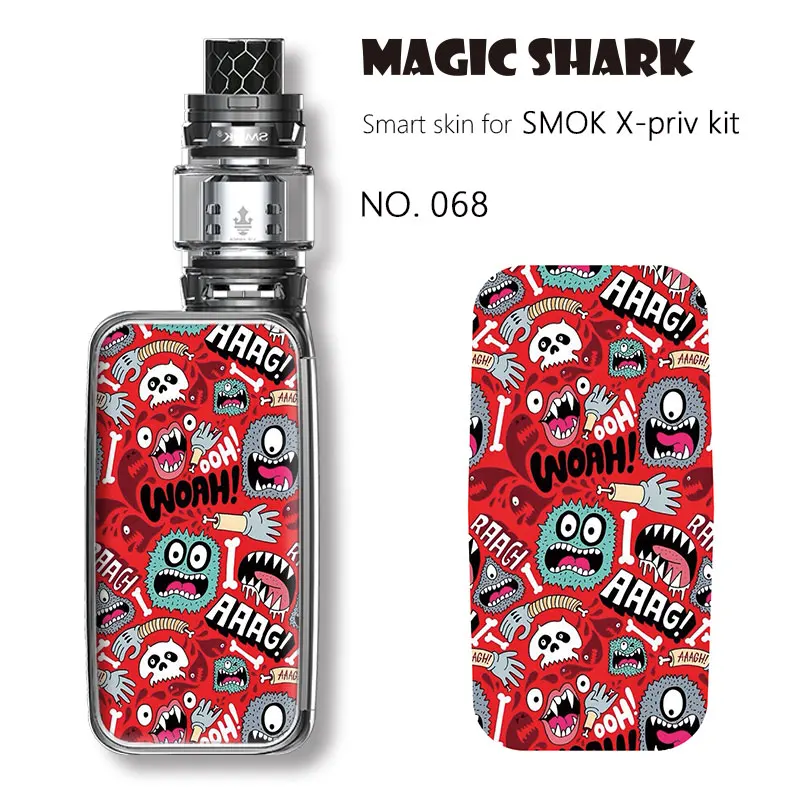 Чехол наклейка Magic Shark V Vendetta Leaf Game of Thrones для Smok X Priv Kit 050 072|Наклейки телефонов| |