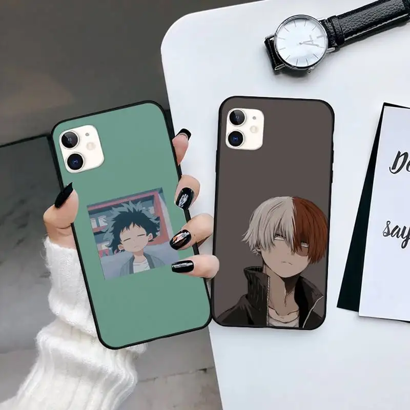

My Hero Academia anime Evil devil smile Phone Case for iPhone 13 7 8 11 12 X XS XR Pro max Samsung A S 9 71 10 plus mini mobile