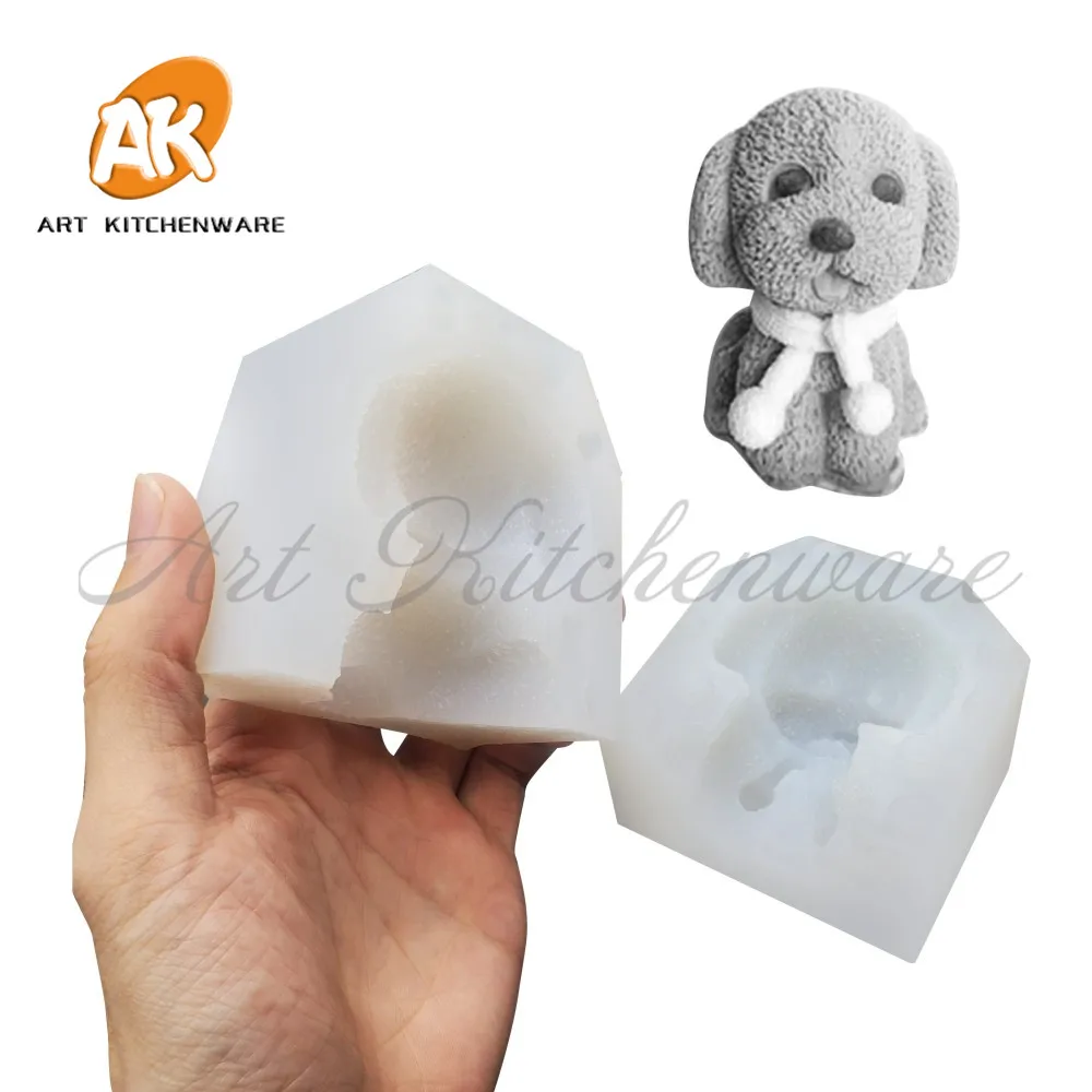 

3D Dolphin Silicone Mold DIY Dog Cake Mold Candy Chocolate Mousse Decoration Baking Tool Moulds