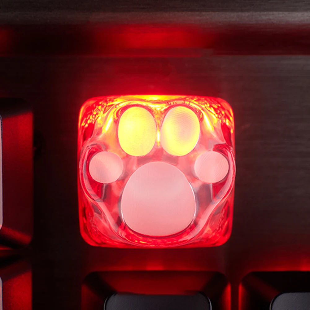 

3D Printed 3D Cute Cat Paw Resin Keycap for MX Switch Mechanical Keyboard