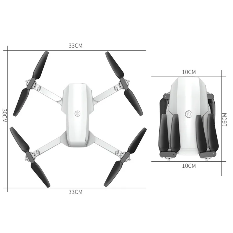 

2021 NEW S161 Foldable Drone Portable 4K HD Camera 6 Axis Gyroscope With LED Light Headless Mode RC Quadcopter Drone Toys
