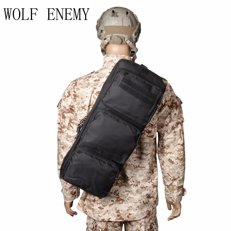 

New Tactical 24" Rifle Gear Shoulder MP5 Sling Bag Backpack Black TAN