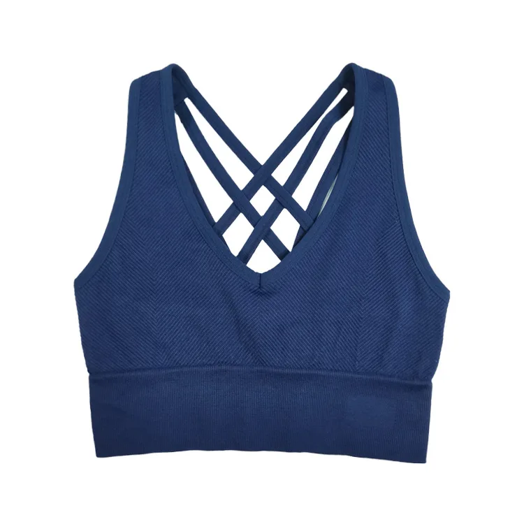 

New sports underwear women fast dry moisture absorption shock - proof fitness yoga running beauty back bra