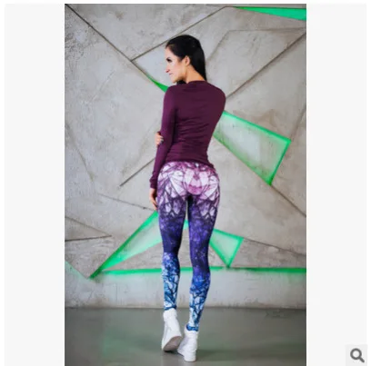 

Fitness Women Fitness Sexy High Waist Workout Running Pants Leggins Sport Yoga Pants Women Sport Leggings Printed Leggings
