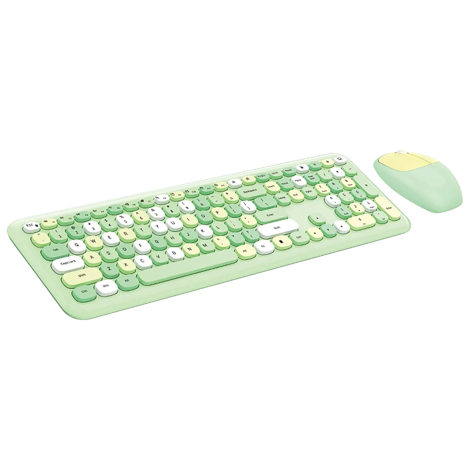 

Cute mini Wireless Keyboard and Mouse Combo 2.4GHz Retro Full Wireless business keyboard multi-color mute keyboard mouse set