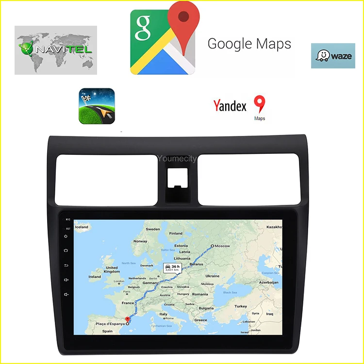 Android 9,0 автомобильный dvd-плеер для Suzuki SWIFT 2008- радио gps Навигация BT RDS wifi 2G ram 32GROM Восьмиядерный Carplay TPMS