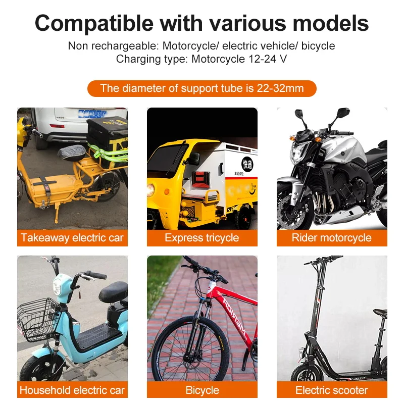 

Bicycle Motorcycle Phone Holder 15W Wireless charger QC 3.0 USB Fast Charging Phone Stand Bike Phone Mount for Android iPhone 12