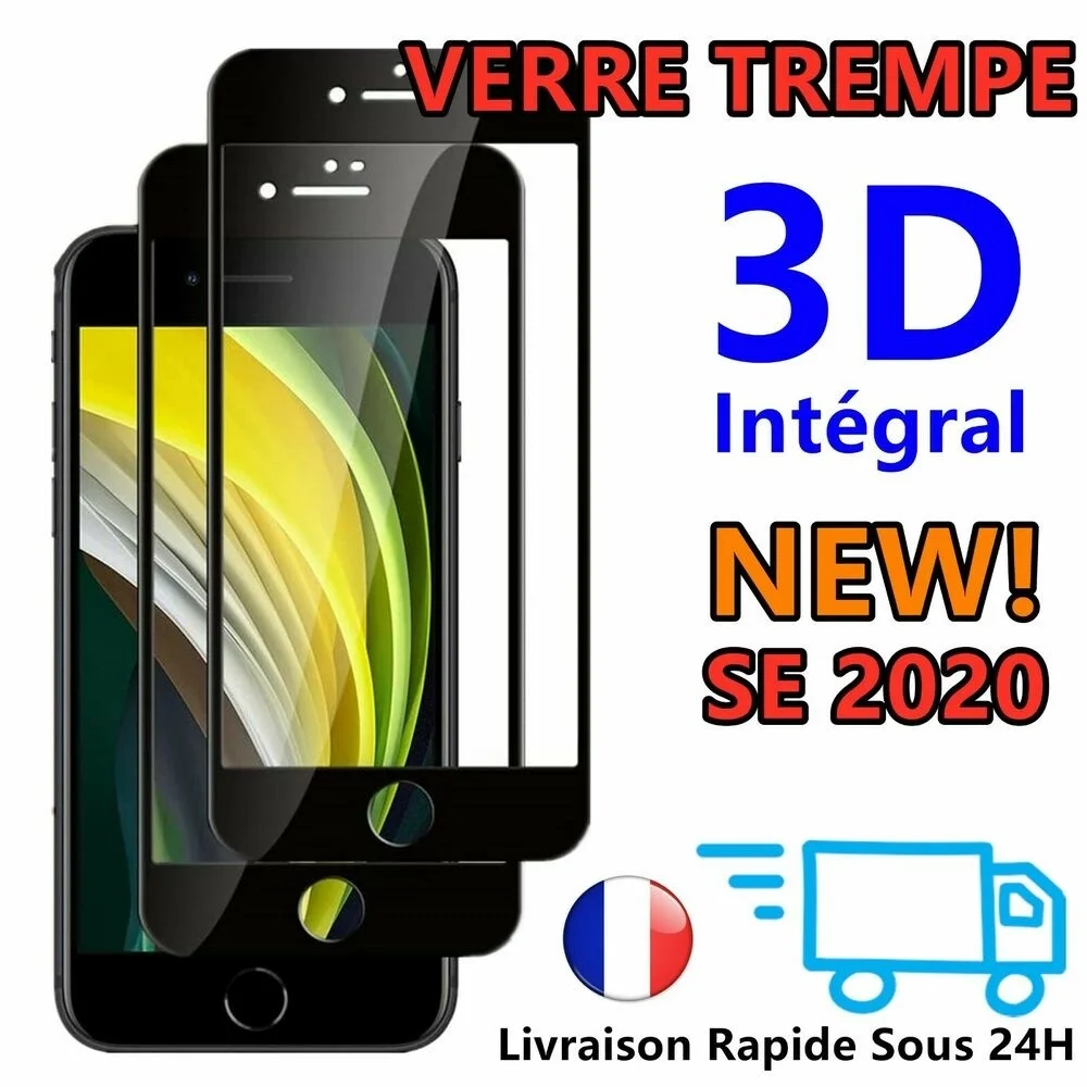 

Vitre Film Protection cran Intgral Verre Tremp For iPhone SE 2020 11 XS XR 6 7 8+