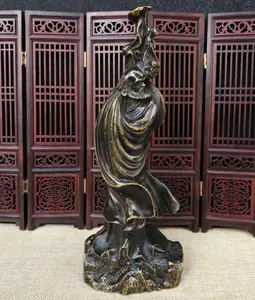Image for China brass archaize DARUMA Patriarch crafts statu 
