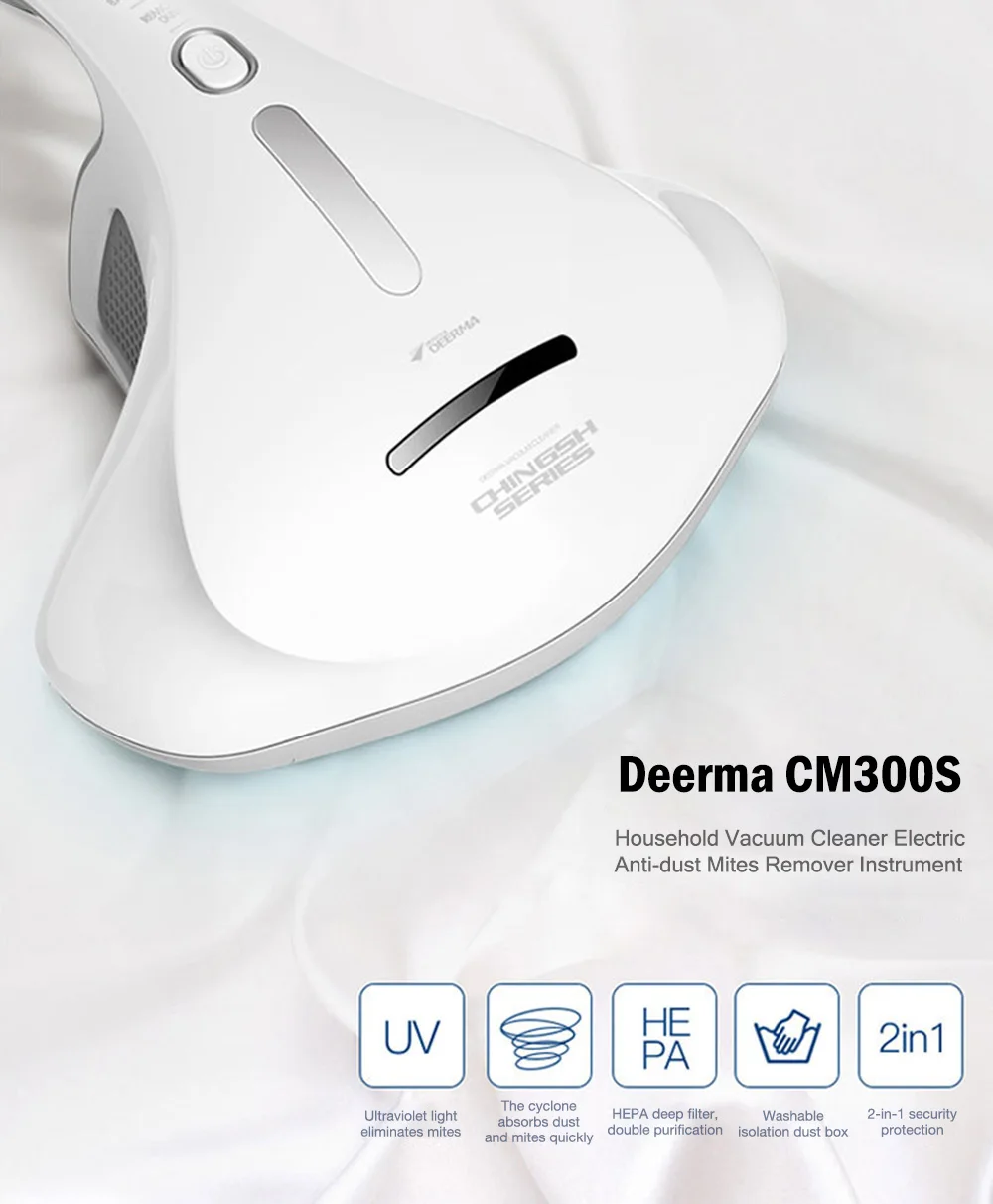 Новейший пылесос Deerma ручной пылезащитный HEPA с УФ клещами kill 13000Pa для кровати