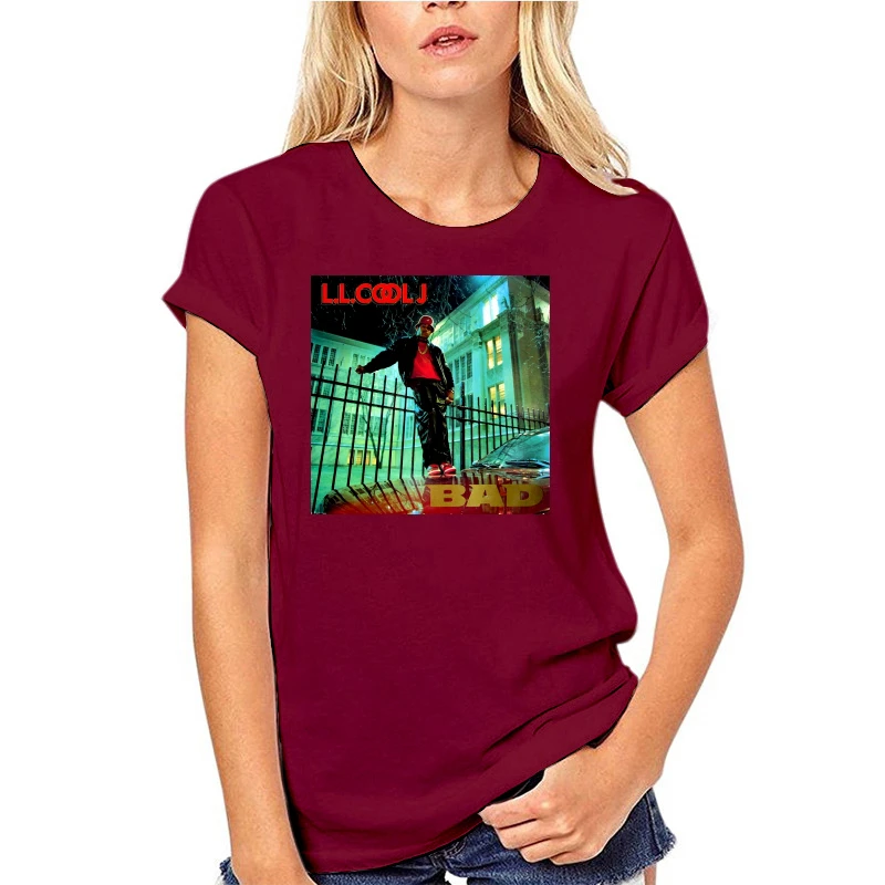 

Neu T Shirt Grobe S To 3XL Ll Cool J - Bad Hip Hop Rap Black T Shirt Retro O Neck Tee Shirt