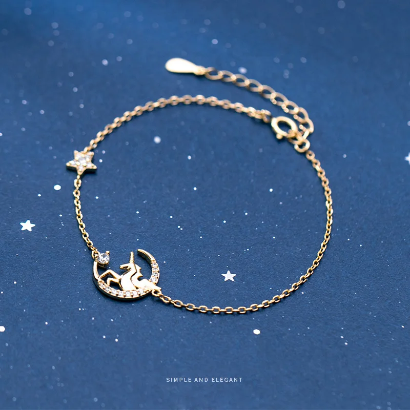 Женский минималистичный браслет Trusta из подлинного серебра 925 пробы с золотым